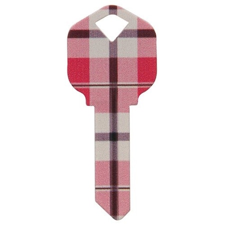 Hillman HILLMAN Wackey Plaid House/Office Universal Key Blank KW1 Single 89043